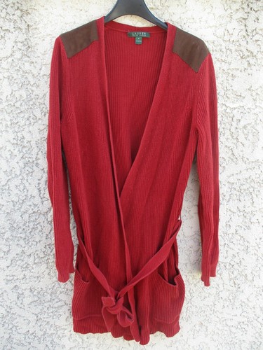 Gilet long ralph lauren - lauren, femme
