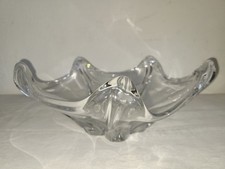 Ancienne grande coupe étoile en cristal signé Daum France