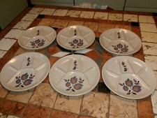 Vintage LOT DE 6 ASSIETTES A
