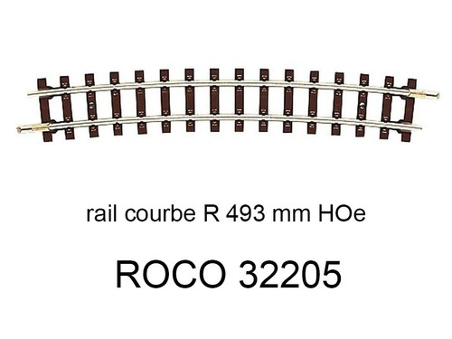 Roco rail courbe - courbe, 493mm
