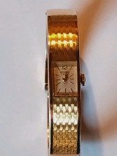 Vintage Belle montre mécanique dame RICHARD Swiss bracelet rigide plaquer Or 20