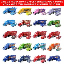 2 pièces Camion de transport Disney Pixar Cars Lightning McQueen Jackson Storm
