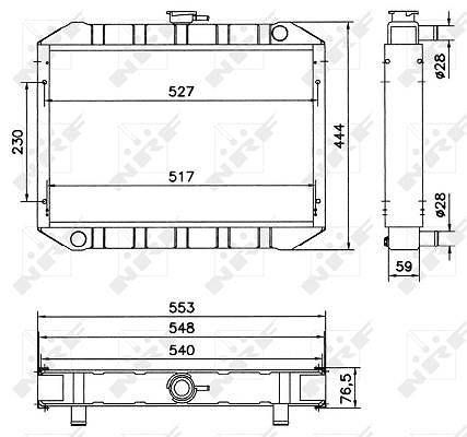 Nrf radiateur refroidissement - radiateur,,