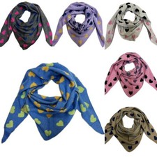 XXL Triangle Écharpe Cœur