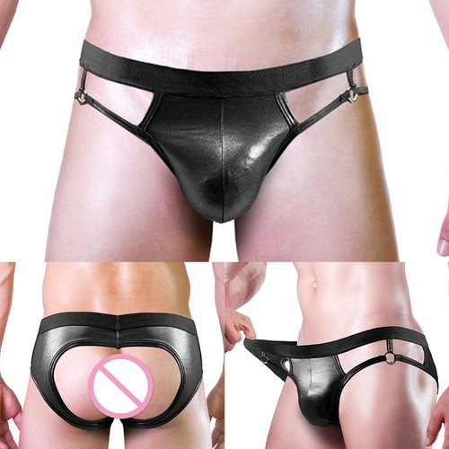 Slip homme noir - , simili