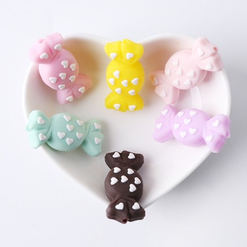Perle silicone bonbon - silicone, 33mm