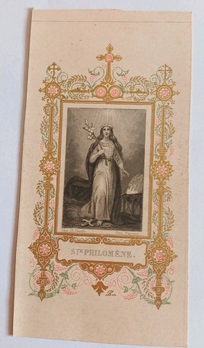 Ancienne image pieuse ste - pieuse,