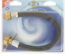 Lyre flexible caoutchouc gaz butane propane 35 cm validité 5 ans DIPRA