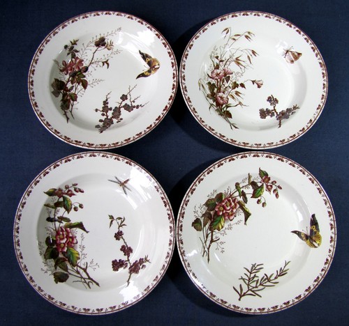 Assiettes polychrome service - assiettes,