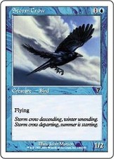Magic MTG - Storm Crow - 7ème Edition - EXC - EN - FOIL