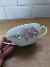 Tasse Soupe VILLEROY & BOCH Florea / 2 Anses Fleur Rose 