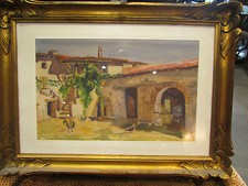 ancien tableau aquarelle