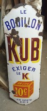plaque émaillée bouillon kub