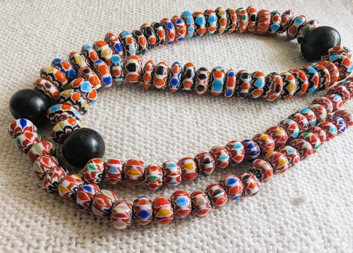 Perles verre chevrons - perles,