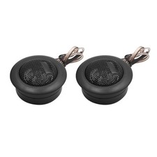 2pcs 93dB 12V 120W Puissance Dôme Audio Tweeter Haut-Parleur Noir pour Voiture