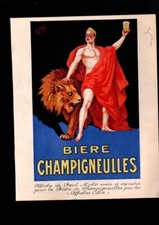 lot 2 affiches paul Mohr ancienne publicitaire bière champigneulles savon mir