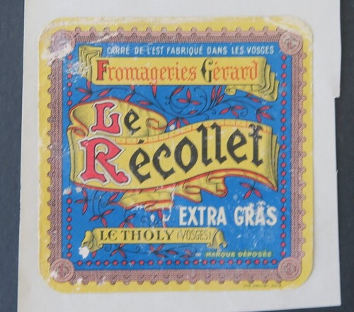 Etiquette fromage recollet - le,