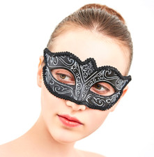 Neuf Noir Sexy Femmes Déguisement Eye Masque Vénitien Bal Masqué Masque