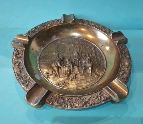 Ancien cendrier cigare rond - ancien,