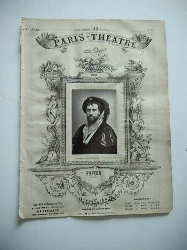 Photo opéra faure - opéra, revue