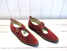 CHAUSSURES DAIM BORDEAUX P 36,5 UN MATIN D ETE