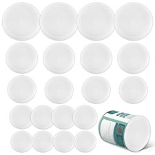 20 Pièces Couvercles Pot Yaourt Réutilisables,Couvercle Silicone Alimentaire,...