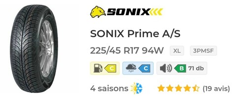 Pneu neuf toutes saisons - 2,