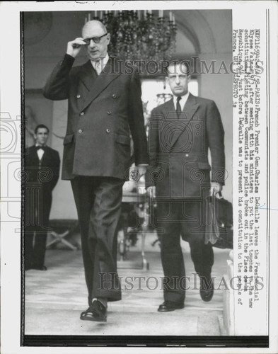 1958 press photo french - photo,