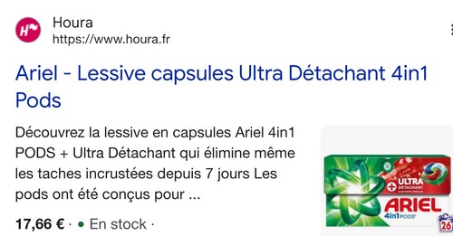 Lessive ariel 4en1 pods - lessive,
