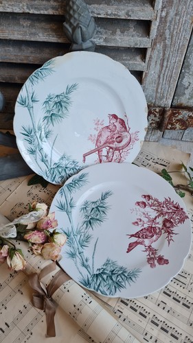 Anciennes assiettes plates - 2,