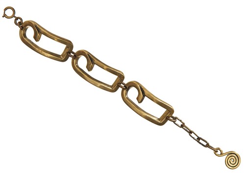 Ancien bracelet laiton - en,