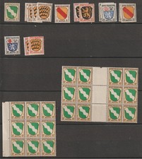 Zone d'Occupation Française en Allemagne : petit lot de neufs