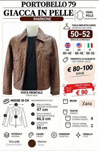 Aavin123 veste cuir marron - cuir,