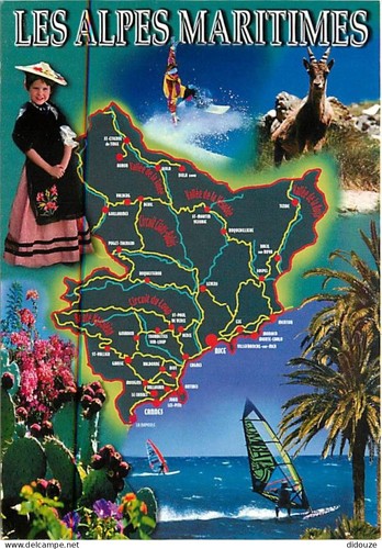 Carte postale alpes - postale, 06