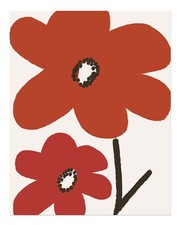 Art mural de fleurs modernes