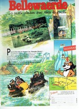 Publicité Advertising 0925  1989  parc attractions Bellewaerde grandes chutes