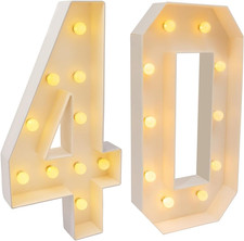 Lettres lumineuses 100 - lettres, de