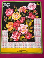 Torchon ancien calendrier 1973