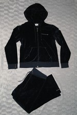 Survêtement Porsche Design Peau de Pêche Velours Taille XL Noir Bleuté