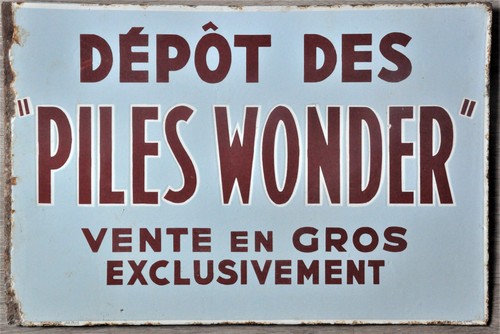 Ancienne plaque émaillée