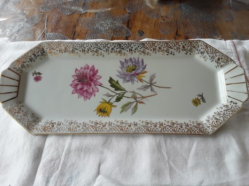 Plat cake porcelaine - plat,