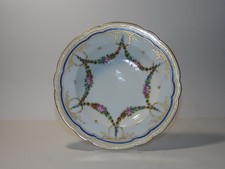 Assiette Porcelaine de Paris -Manufacture "A La Reine" -Rue Thiroux (1775-1869).