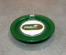 SUPERBE RAMASSE-MONNAIE SOUCOUPE VERTE PVC PMU SPONSOR FOOT FOOTBALL NEUF 