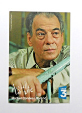 Carte format carte postale Plus belle la vie France 3 Michel Cordes (Roland)