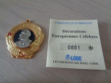 MEDAILLE DECORATIVE ORDRE DE