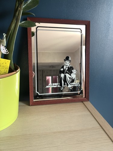 Miroir charlie chaplin vintage - miroir,