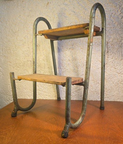 Escabeau marches bois - escabeau, et