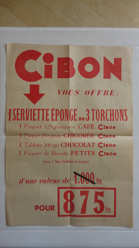 Affichette publicitaire - affichette,