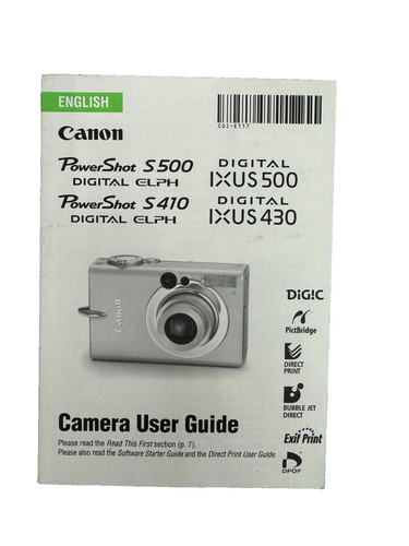 Canon powershot s400 s500 - powershot, /