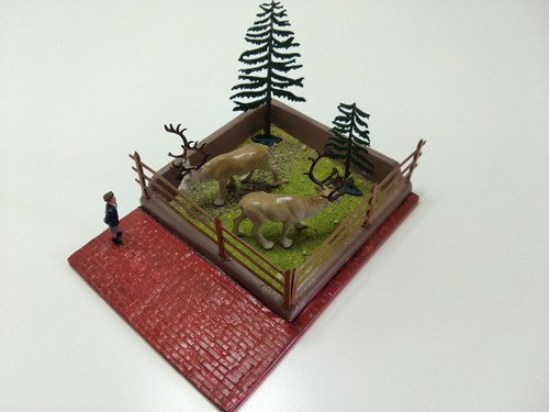 Diorama zoo rennes décor - zoo,